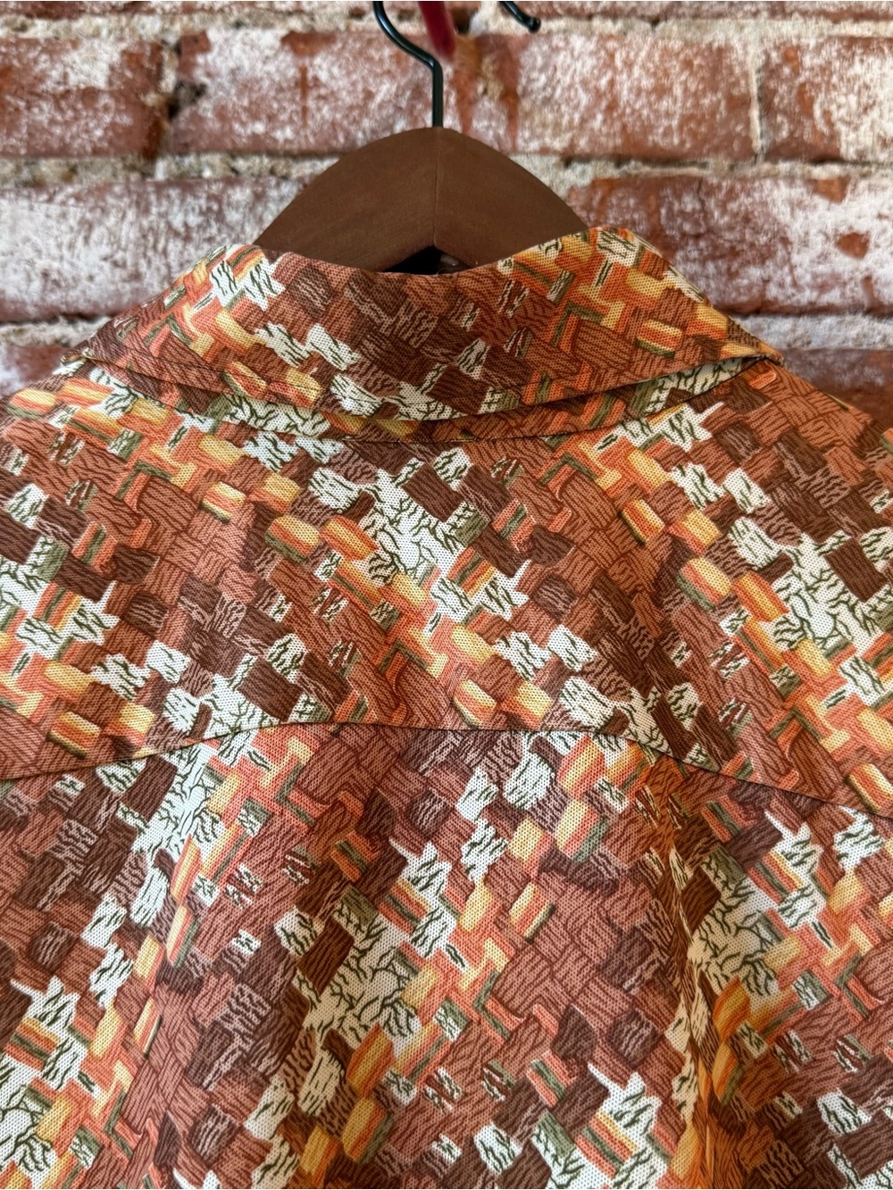 Vintage 70s Johnny Miller Long Sleeve Print Maximalist Size Large - Picture 7 of 7